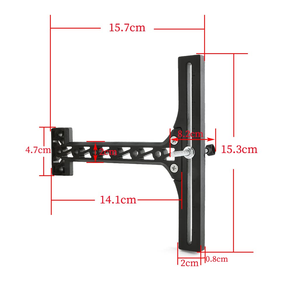 Tiro con l'arco arco ricurvo mirino a forma di T regolabile tiro al bersaglio mirino tiro con l'arco accessori da caccia da competizione