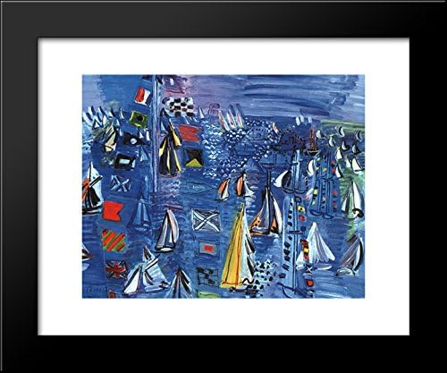 Regatta at Cowes 20x24 Framed Art Print by Raoul Dufy