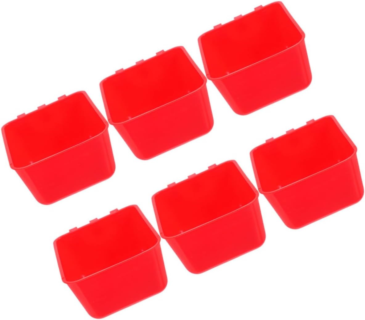 6pcs Bird Cage Feeder Bowl Rabbit Feeding Cup Versatile Pet Watering Bowl for Birds Rabbits