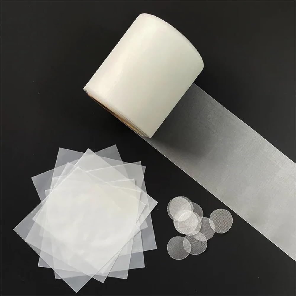 Nylon-Mesh-Bildschirm Feinmaschiges Nylon-Siebgewebe 200/250/300/400/500, weißes Hochleistungs-Nylonmaterialgewebe, Ripstop-Nylongewebe 1 Stück(350 * 1M*4M)