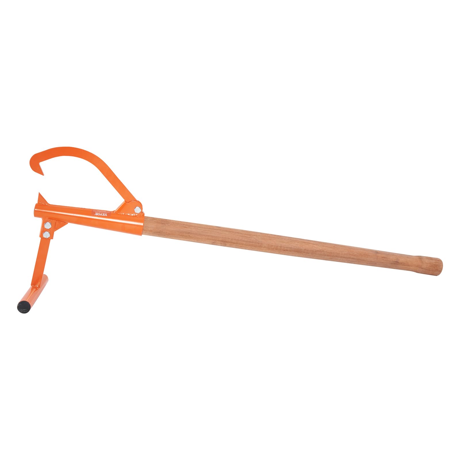 VEVOR Elevador de Troncos Resistente Mango de Madera de 1180 mm Gato para Troncos con Gancho de Inclinación Ajustable para Troncos de Diámetro de hasta 38 cm Gato para Enrollar, Levantar Troncos