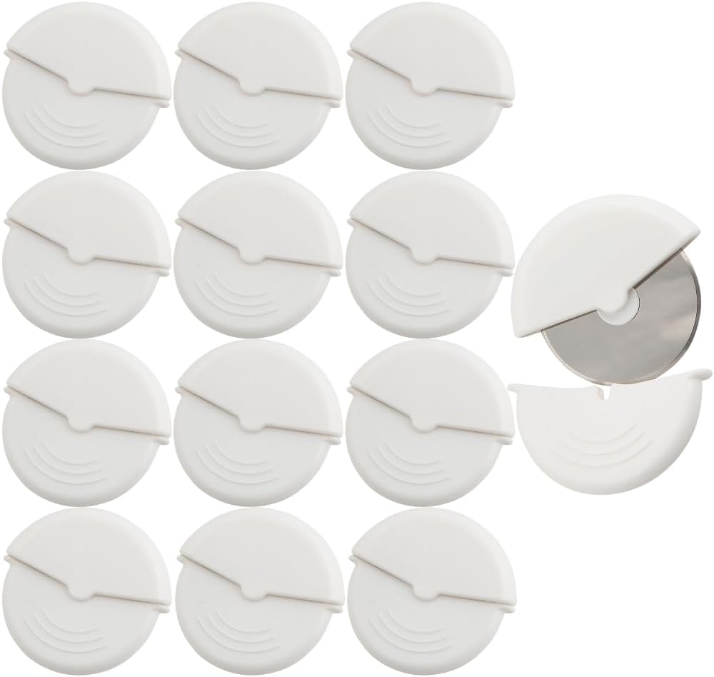 White Pizza Cutter - 12 pieces