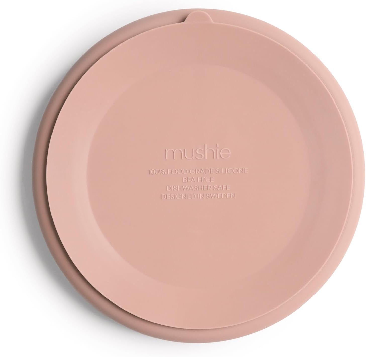 mushie Silicone Suction Plate | BPA-Free Non-Slip Design (Blush) - Image 3