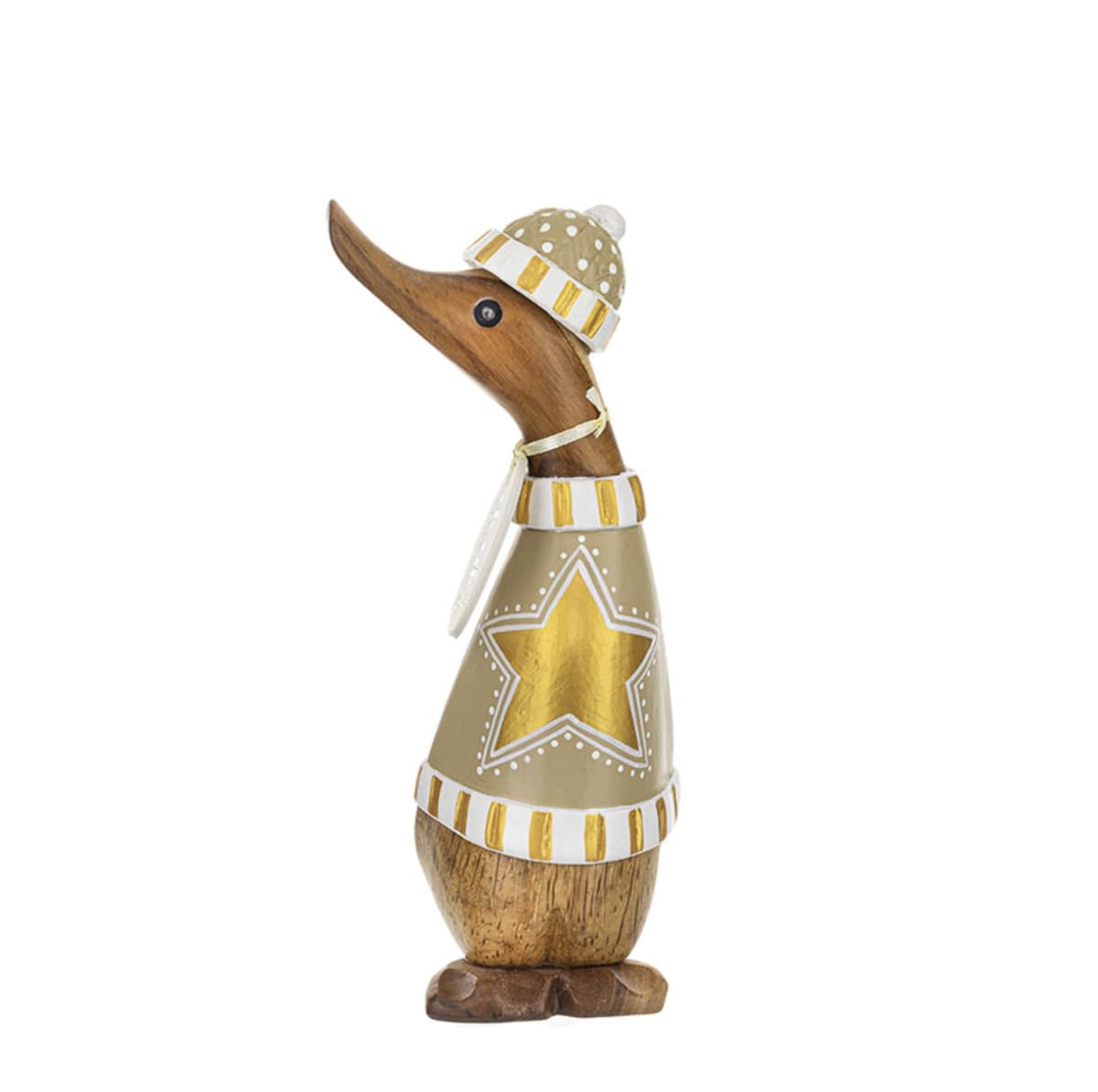 Dcuk Multicolor Gilded Caramel Christmas Wooden Ducklings - Big Star Jumper
