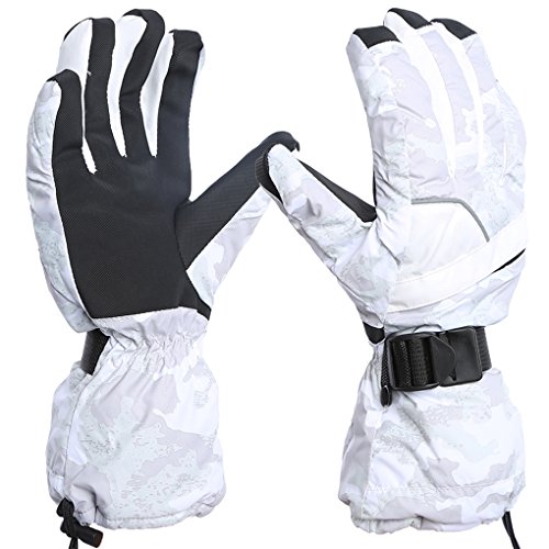 iphonepassteCK Winter Ski Gloves Windproof Waterproof Snow Gloves Thermal Warm Ski Mittens