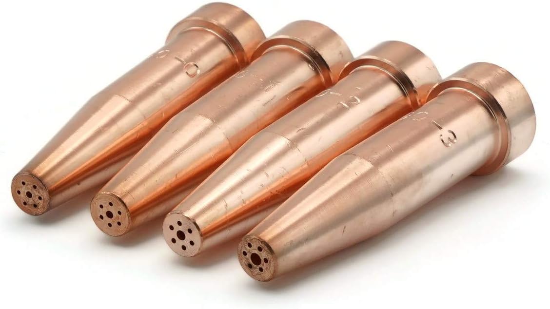 Flame Tech Scorpion Tip Acetylene H Style Cutting Torch Tip Kit - Sizes 0-3