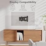 WALI TV Mont mural pour la plupart des téléviseurs de 13-32 pouces & Moniteurs, pivoter le Tilt en mouvement complet TV Mont avec articulation 15" Arme d'extension jusqu'à 33lbs, Max VESA 100x100mm (1330LM), noir