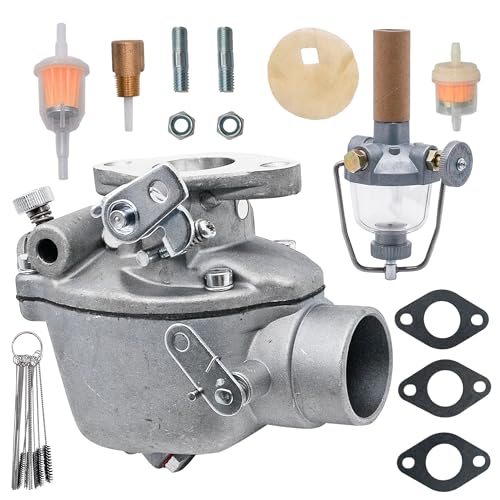 181643M91 Carburetor Kit With Fuel Sediment Bowl，Fit for Massey Ferguson MF TO20 TO30 TE20 Carb，for Massey Ferguson TO35 40 50 F40 50 135 202 204 TSX248 TSX272 TSX312 TSX361 TSX361A TSX458 181644M91