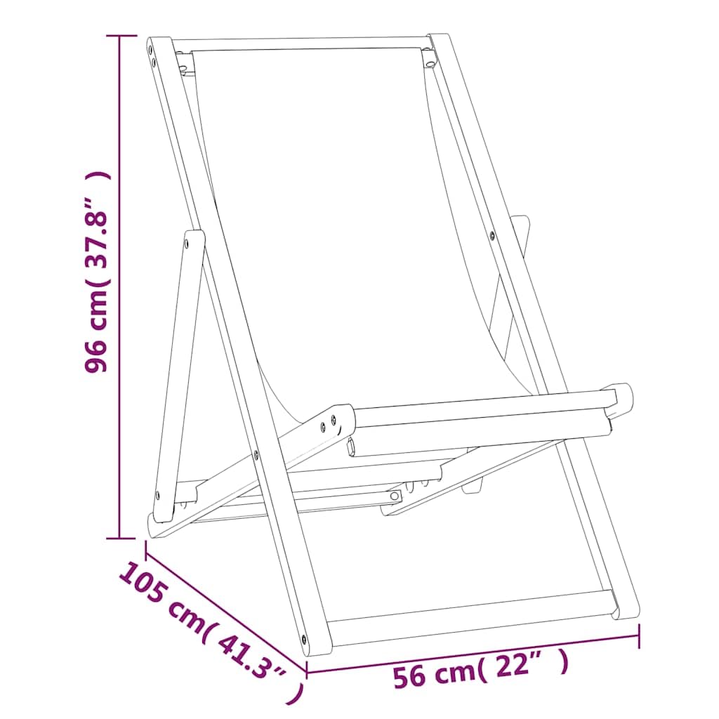 Leżak Teak 56 x 105 x 96 cm kremowy siedzisko do ogrodu meble balkonowe na pokład Balcony