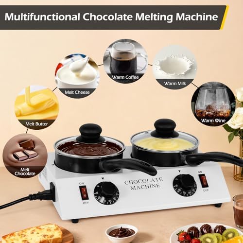 Dyna-Living Chocolate Melting Pot Dual-Pot Chocolate Tempering Machine - 4