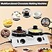 Dyna-Living Chocolate Melting Pot Dual Chocolate Tempering Machine for Melting Chocolate, 80W Chocolate Melting Machine Electric Chocolate Melter Pot for Home, Chocolate Fondue Pot for Chocolate Melt