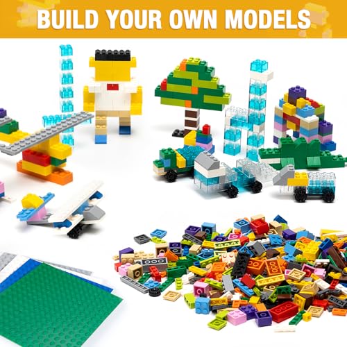 Image of 595PCS Building Brick, Bulk Block Compatible with All Brand,18Shape /16Color