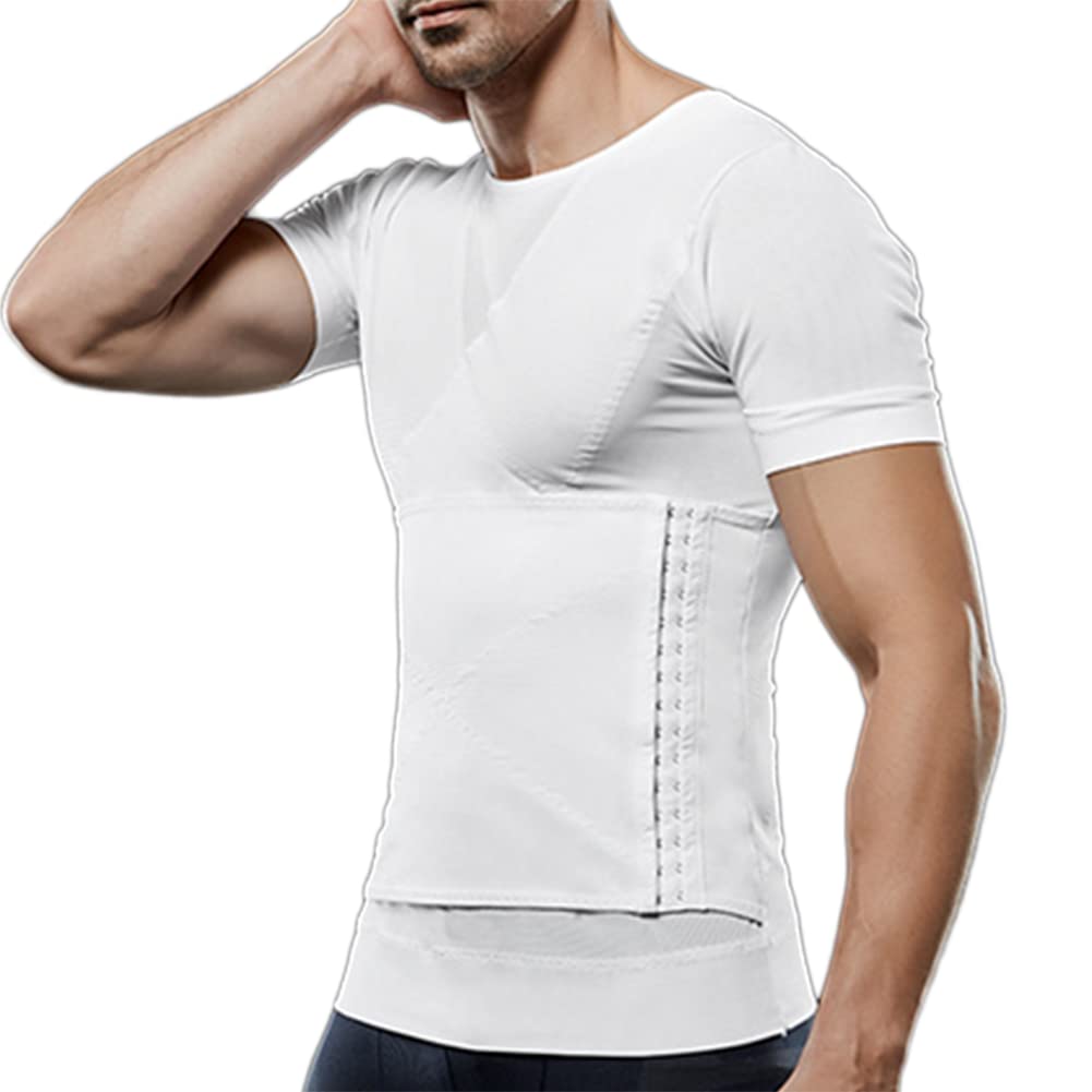 Adelgazantes Chaleco Deportivo Compresión Camiseta Interior Deportiva, Faja Moldeadora y de Abdomen para Hombre Fajas Reductores Camisas