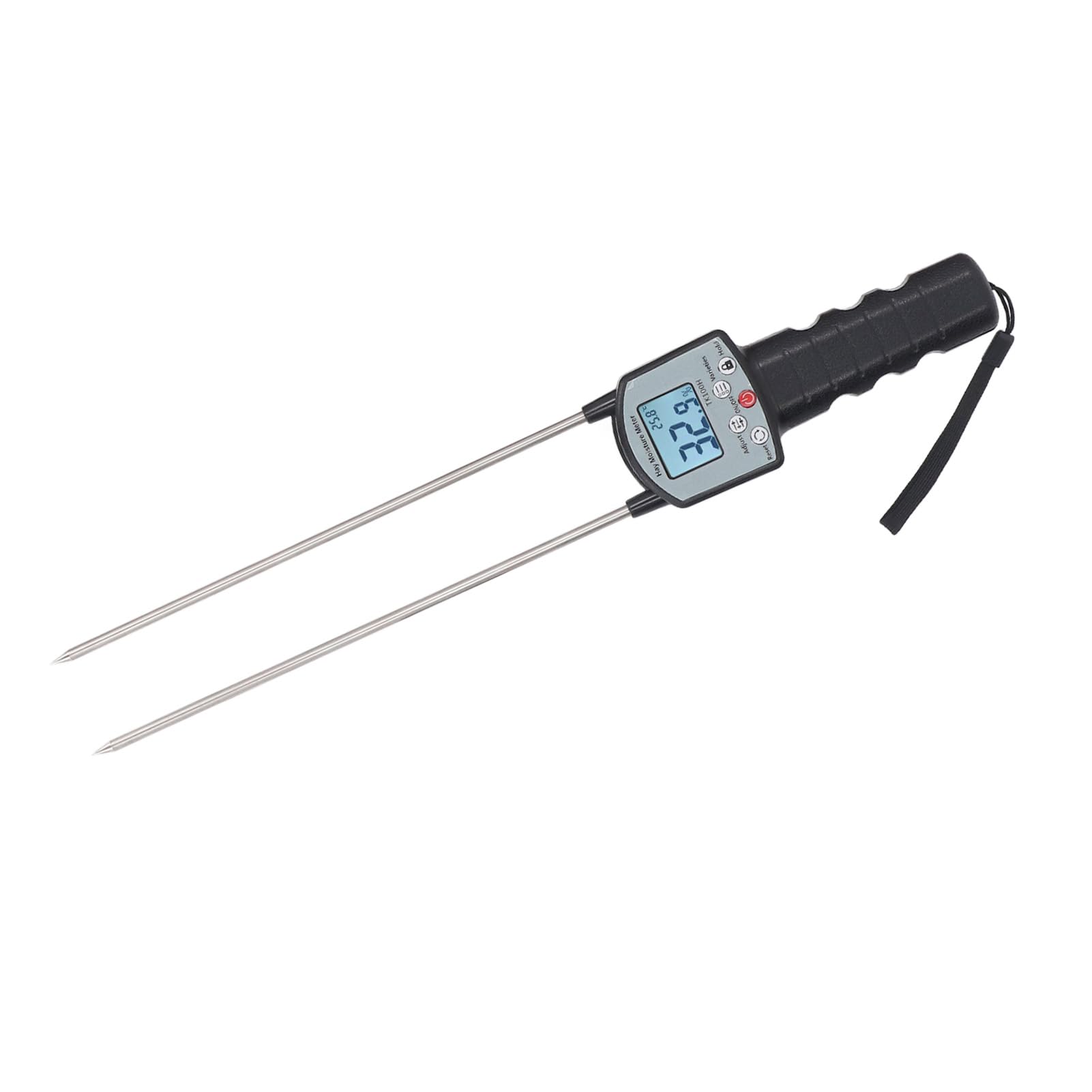 Tbest Misuratore Portatile con Sonda Display LCD Digitale Ad Alta Precisione per Tester di umidità per Insilato di Paglia, Ranch