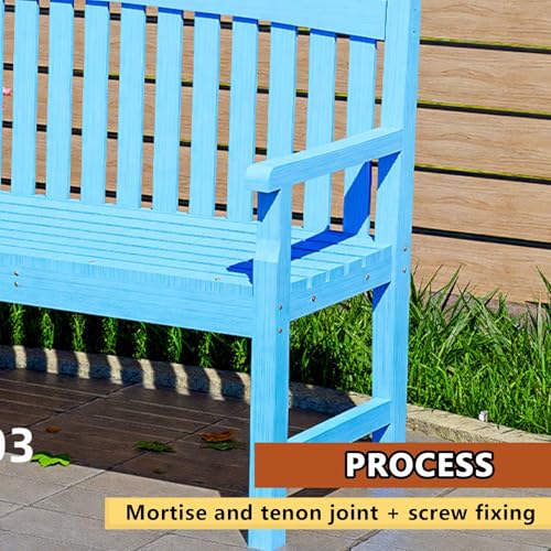 Siège en bois solide et dossier mortise tenon mobilier outdoor de patio