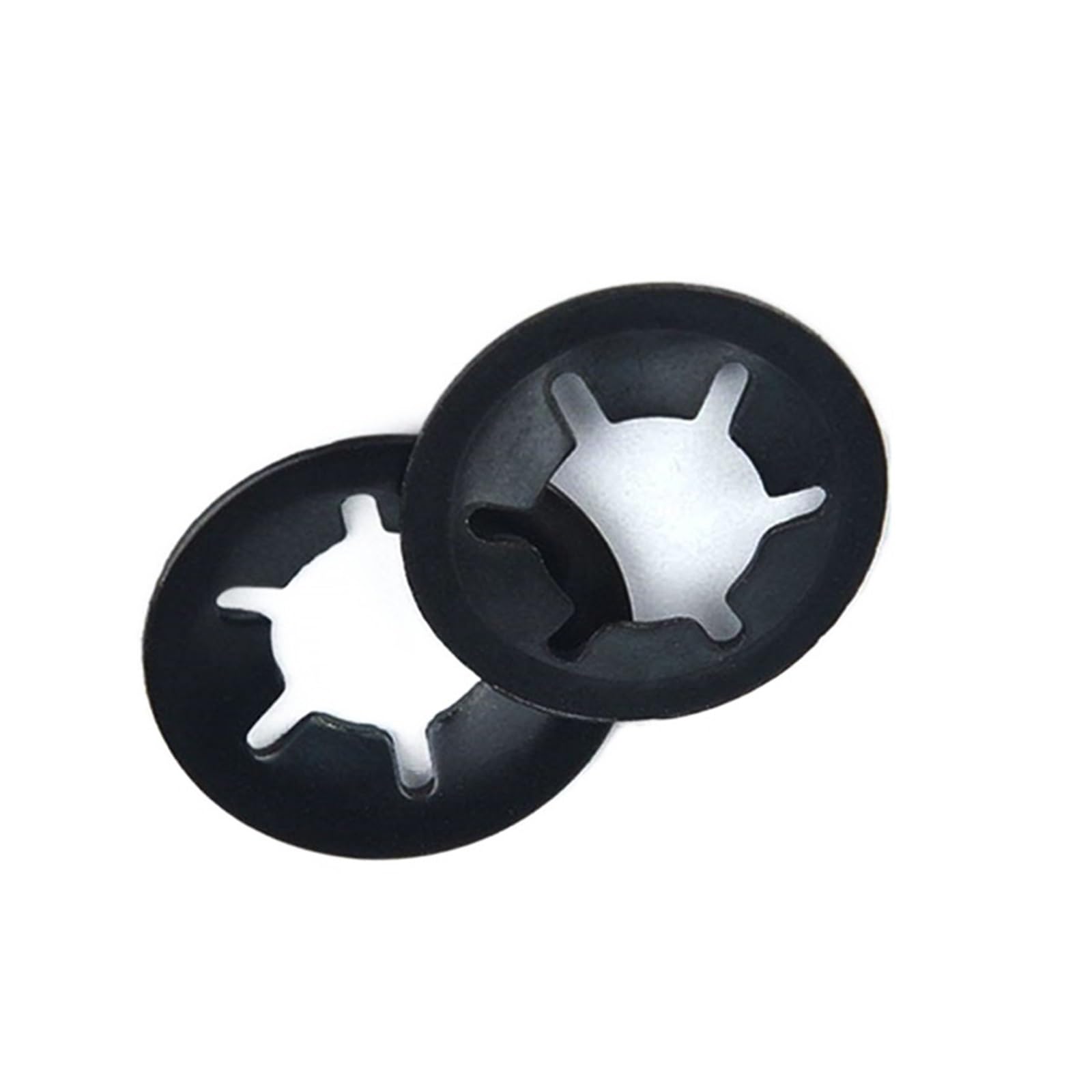 260 Uds M3 M4 M5M6M8M10M12 arandelas de seguridad Push-in sujetadores de bloqueo de estrella rápida de Metal Clip de retención tuerca de estrella