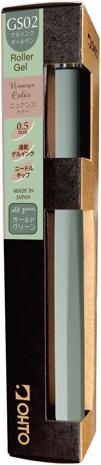 Auto Roller Gel Ballpoint Pen GS02 Old Green GS02-G5-OG