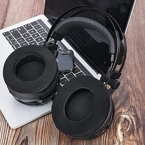 Image of SOULWIT Cooling-Gel Ear Pads Cushions Replacement, for Razer Kraken 2019 /Tournament Edition /Ultimate /Kitty, Earpads for Nari /Essential /Ultimate, Kraken X /V3 X Headset - Matte Black