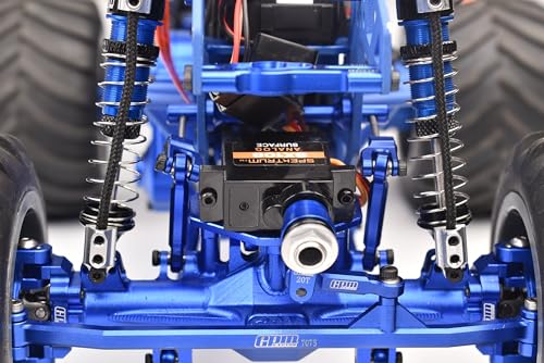 Aluminum Front & Rear Sway Bar for Losi 1/18 4WD Mini-LMT Monster Truck LOS01026 Upgrade Parts - Black