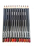 Nabi 12 Pieces, 12 Colors Lip Liner