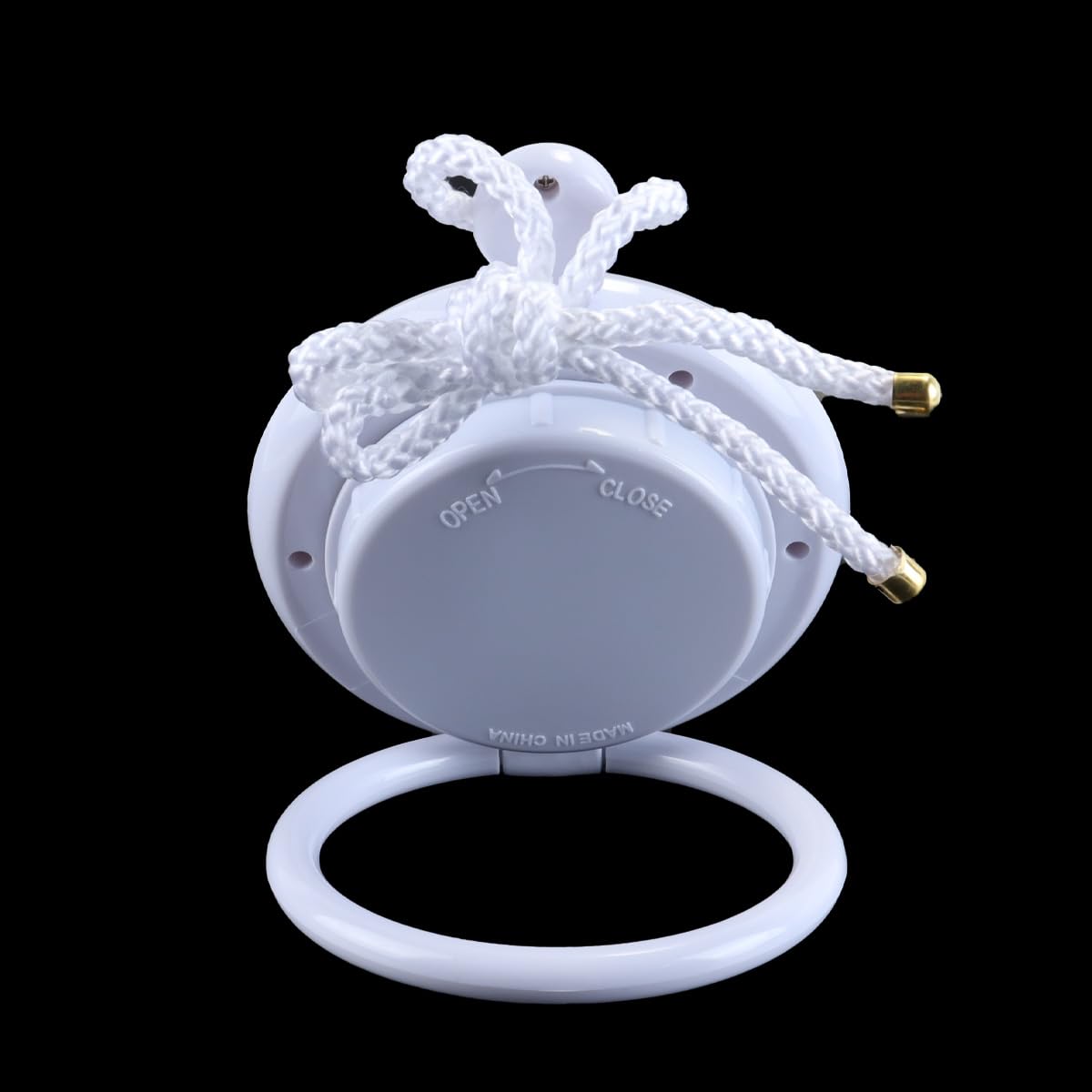 Reloj colgante para baño, blanco, digital, con cuerda de ducha, resistente al agua, pequeño, silencioso, para colgar en la pared.