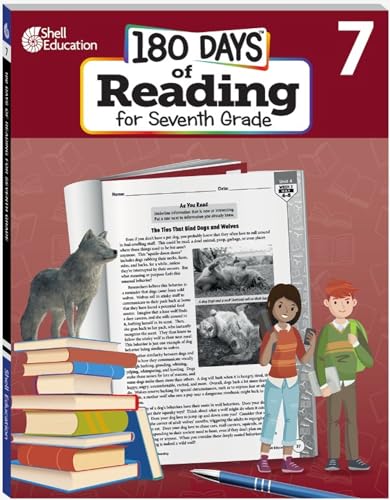 180 Days™: Reading for 7th Grade Practice Workbook for Classroom and Home, Cool and Fun Practice Created by Teachers (180 Days of Practice)