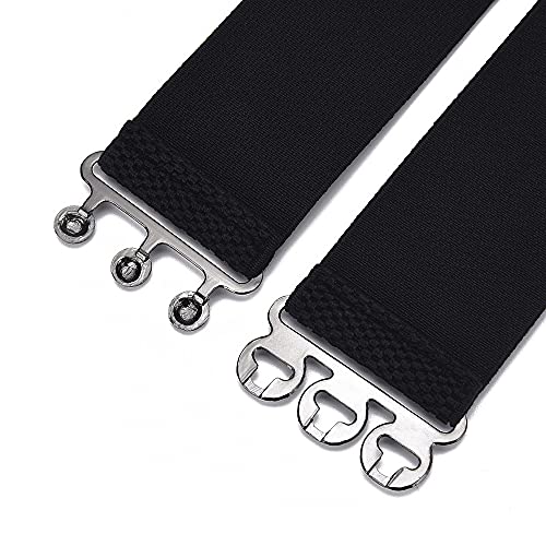 Women's Simple Black&Leopard Elastic Stretch Wide Corset Waist Belt for Dress4