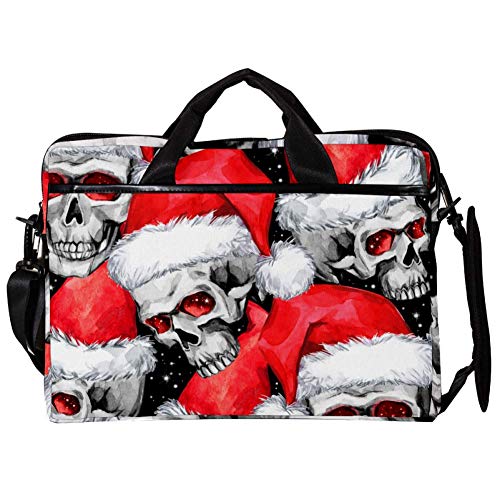 Gorro de Navidad para portátil de 14 y 15 pulgadas con diseño de calavera roja