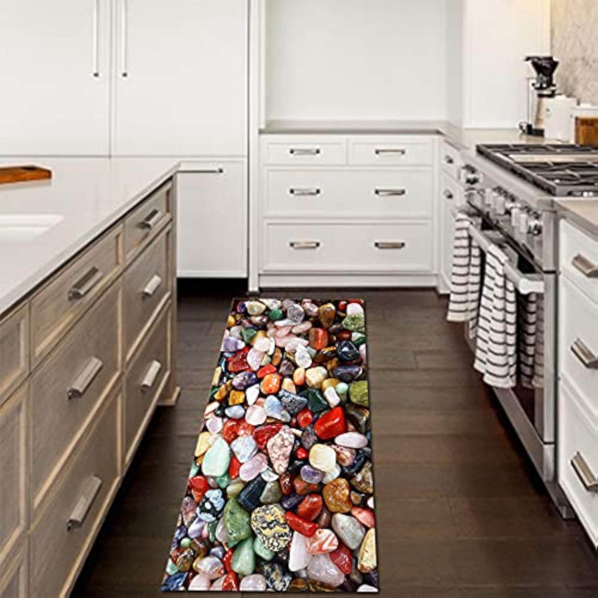 Kitchen Mat, Flannel Floor Mats Easy to Clean