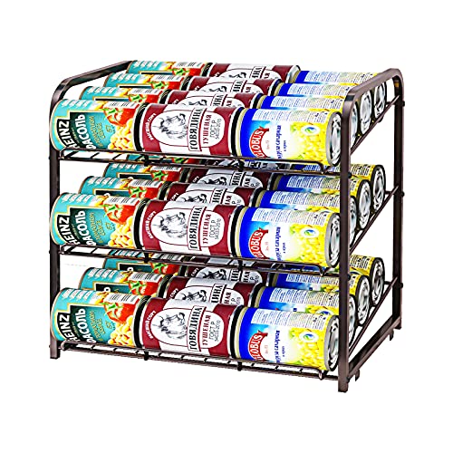 AIYAKA 3 Tier Stackable Can Rack Organizer