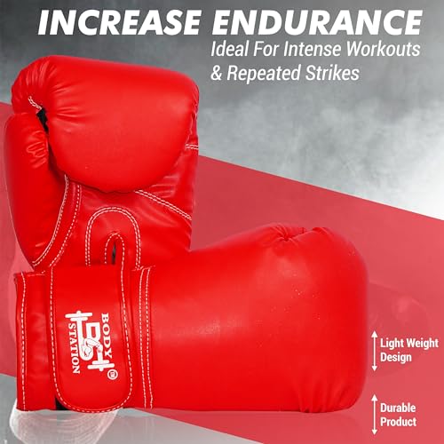 Image of Boxing Gloves - Training Gloves with Hook and Loop Velcro Closure for Long-Lasting Strength and Durability