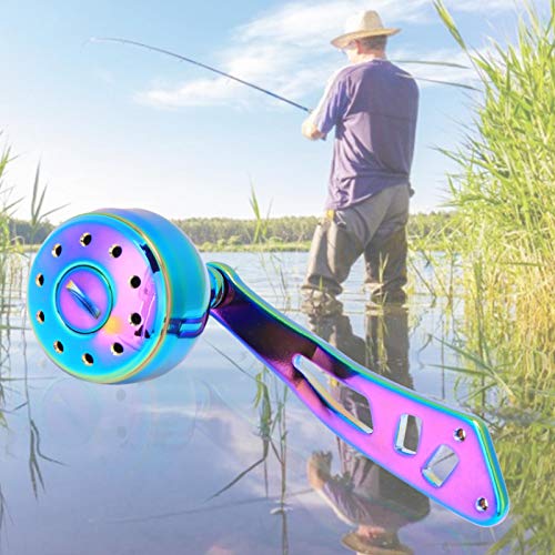 Qqmora Handle Reel Colourful Fishing Baitcasting Fishing Rocker Lever Handle Spool Set, Anti-Slip, For Fishing Baitcasting, For Strong Body Structure #TOP4