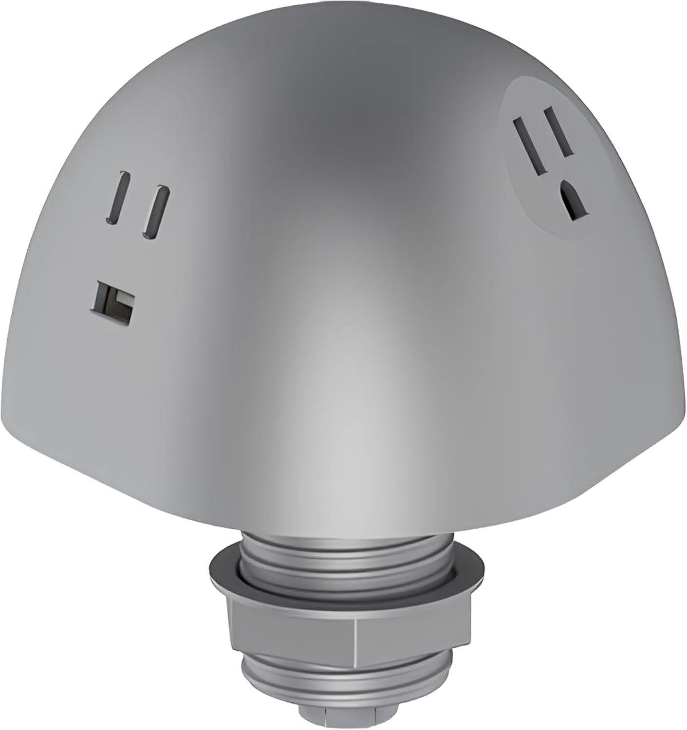 BRIXWELL QH1V-001 Grommet Mount Power Hub, Dock 1070 Silver Silver Colored