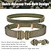 XPREX Tactical Molle Battle Belt Quick-Release Buckle Trigger Airsoft Belt Heavy Duty Belts with Pouches 8PCS Ranger Green