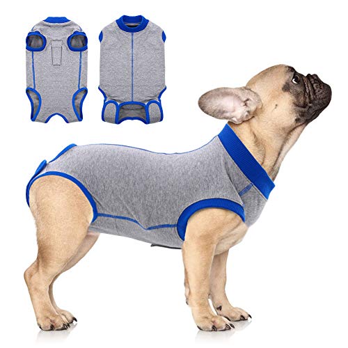 After Surgery Dogs Cats Recovery Suit,Male Female Dog Cone E-Collar Alternative Recovery Costume,Surgical Pet Wear for Abdominal Wounds,Skin Diseases,Post Operative Puppy Medical Clothes Anti-Licking