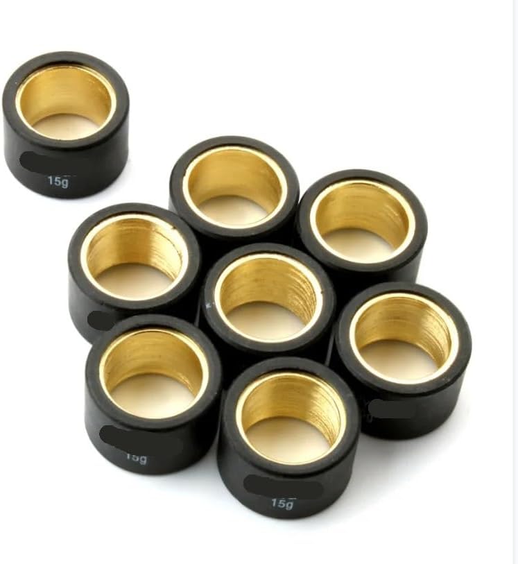 8pc Variator Racing Roller Weights 15g 18.6g 21.4g 25x17mm Fit For At 400 500 Sc Li 400cc 500cc(25x17mm 15g)