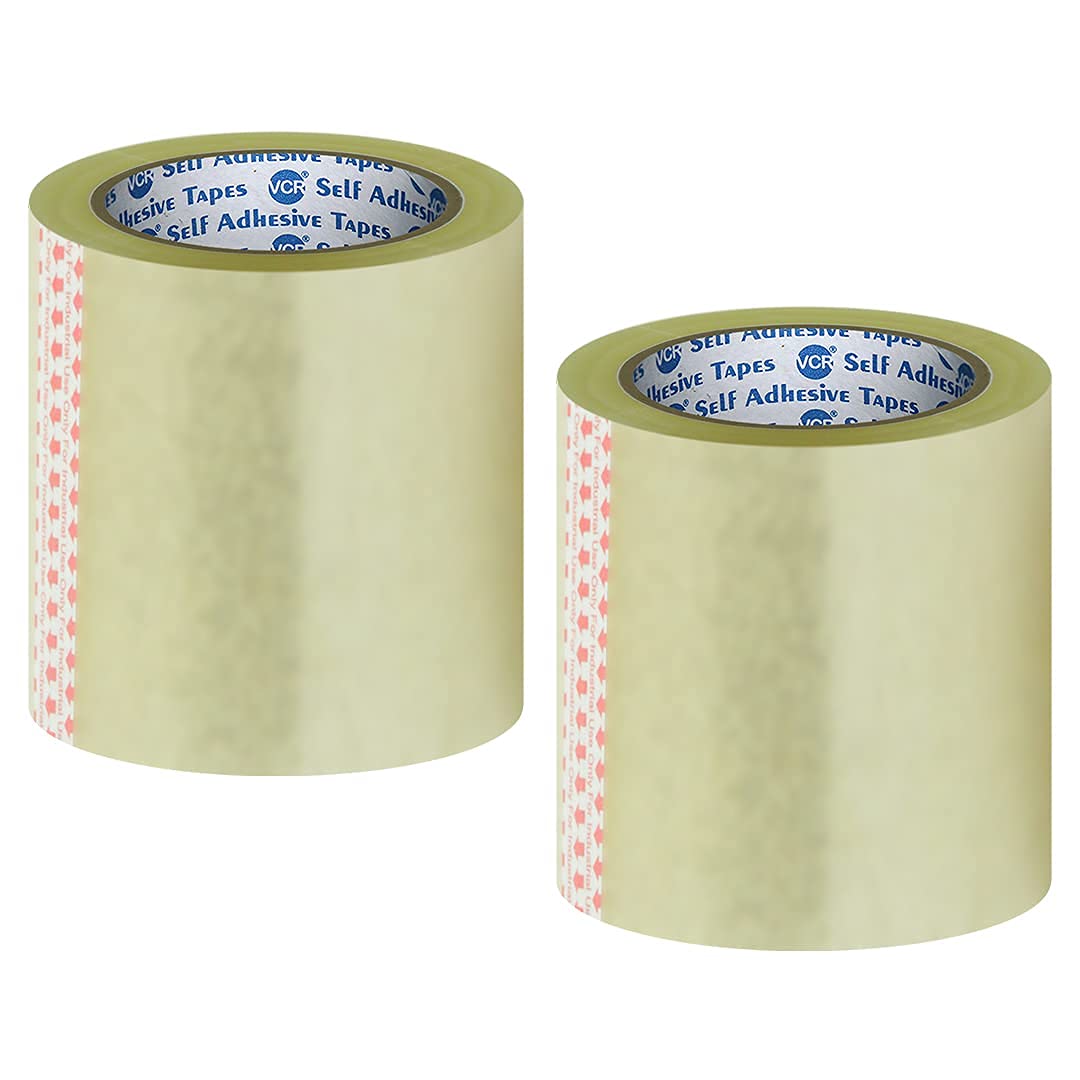 VCR Self Adhesive Transparent Cello Tape - 65 Meters in Length - 144mm / 6" Width - 2 Rolls Per Pack - BOPP Industrial Packaging Tape for E-Commerce Box Packing, Office and Home use (B099F9Q54K) Amazon Price History, Amazon Price Tracker