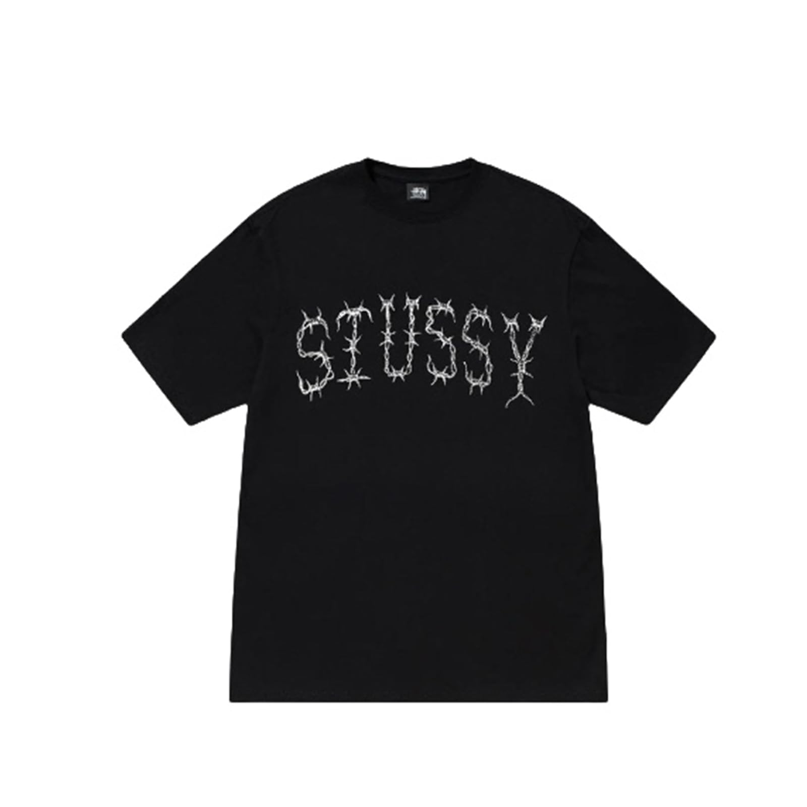 Amazon.co.jp: Mens Stussy Fire Logo Short Sleeve Soft Summer