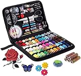  Meilo Nähset mit, DIY-Nähzubehör für Fortgeschrittene, tragbares Mini-Nähset für Anfänger, Reisende, Reparatur von Notfallkleidung, Stickerei, (200pcs)