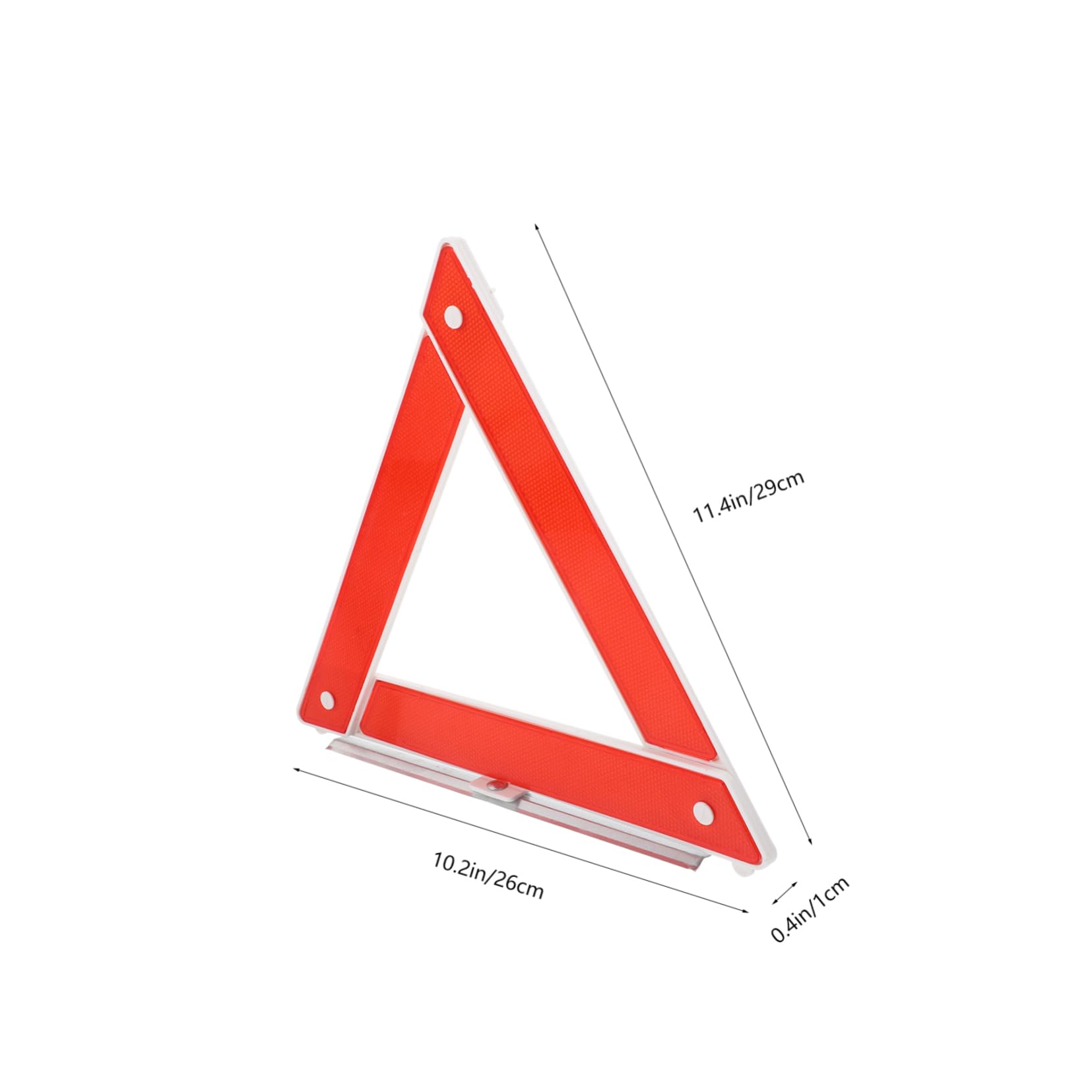 Garneck Warning Triangle Emergency Safety Sign for Vehicles Roadside Kit High Visibility Reflective Triangle for Traffic Safety Construction