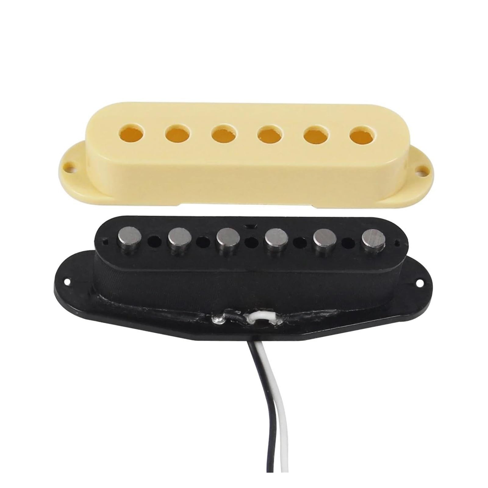 3 Teiliges Cremefarbenes Alnico 5 Single Coil Tonabnehmer Und Hot Dual Track Set Für SSS E Gitarren Zubehör