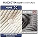 MAXYOYO Folding Sofa Bed, Convertible Sleeper Chair with Pillow Foldable Mattress with Back Support, Portable Fold Out Chair Bed Comfy Floor Sofa Lounge for Living Room Bedroom, Beige, Single