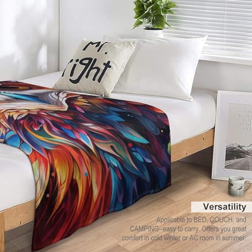 Couverture hibou 180x200 cm pour lit et canapé douillet - 7
