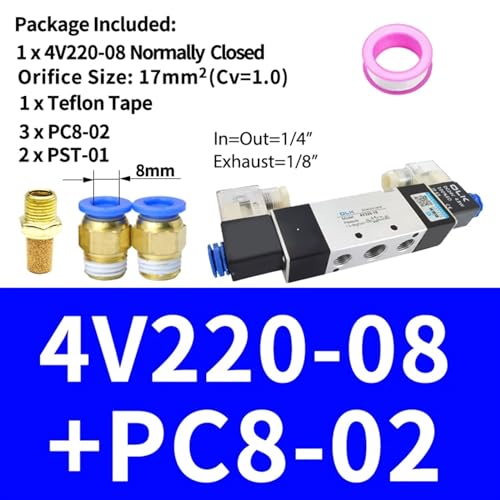 Électrovanne pneumatique 4V320-10 pour résoudre les pertes de pression d'air - 3