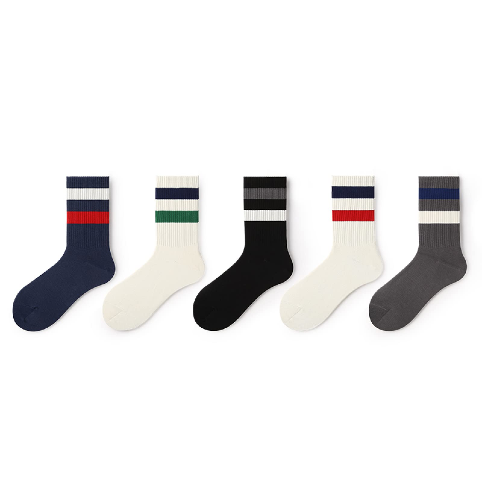 Calzino Calze Trekking Calze Running Calzini Corti Calzini Lunghi Calze Da Uomo Primavera E Autunno A Metà Tubo Sport Vento Ins Marea Marea Traspirante Strisce Di Marca Calze Da Basket Calze Di Cotone