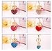 Grtdrm Cute Love Heart and Crown Shape Crystal Rhinestone Sparkling Keychain Bag Pendant Handbag Charm for Women Girls(Pink)