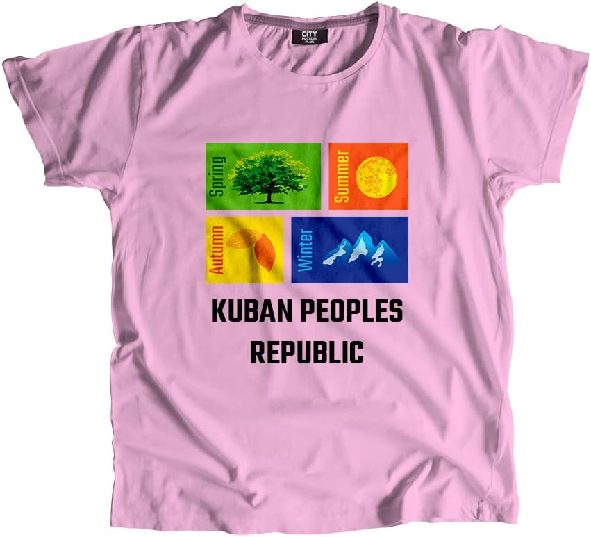CITY POSTERS PLUSKuban Peoples Republic Seasons Unisex T-Shirt (Light Pink)