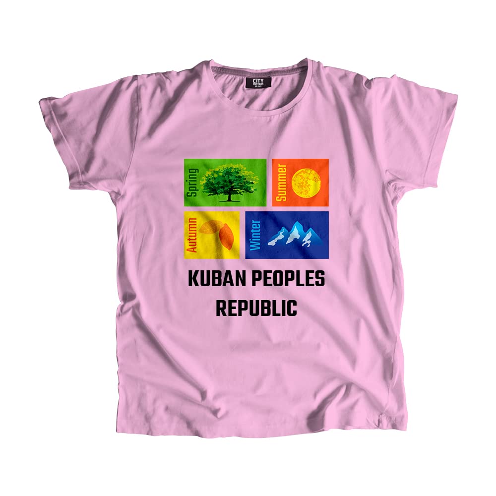 CITY POSTERS PLUSKuban Peoples Republic Seasons Unisex T-Shirt (Light Pink)