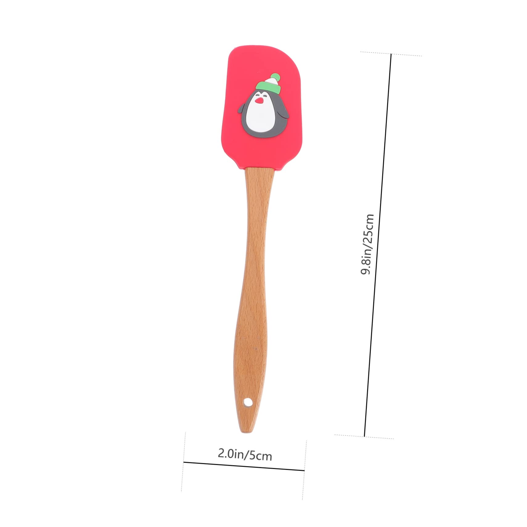 NOLITOY 4stücke Silikonspatel mit Gebäckspatel und Sahnespatel für Backen und Kochen Hitzebeständig und Flexibel zum Mischen und Formen von Desserts und Kuchen Zufällige Farbe