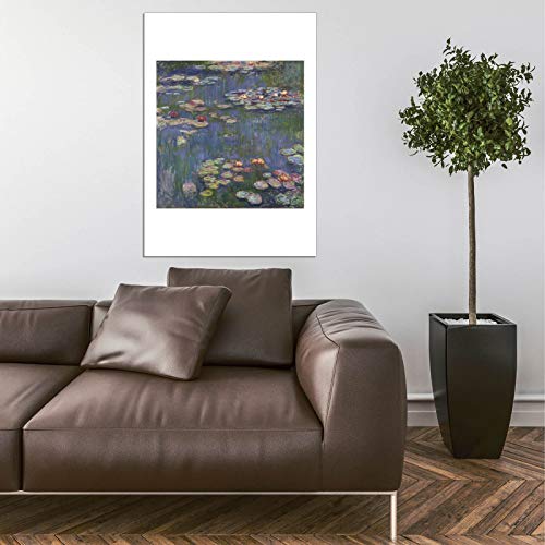 Affiche Claude Monet Nénuphars violets encadrée le cadeau idéal pour amateurs d'art